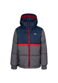 TRESPASS - Kurtka Dziecięca Strewd Contrast Zip Padded Jacket. Kolor: niebieski, wielokolorowy, szary