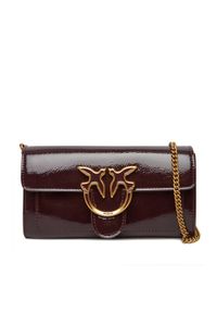 Pinko - PINKO Torebka Love One Wallet C PE25 PLTT 100062 A1UV Bordowy. Kolor: czerwony. Materiał: skórzane