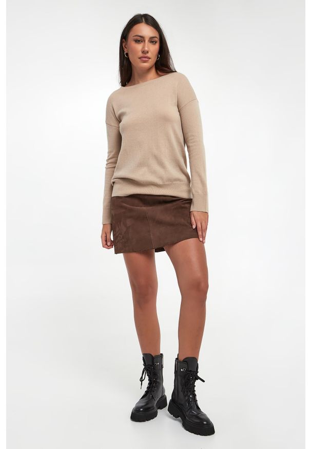 Sweter damski wełniany z kaszmirem Nebula MM. Materiał: wełna, kaszmir