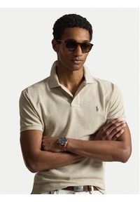 Polo Ralph Lauren Polo 710680784342 Beżowy Regular Fit. Typ kołnierza: polo. Kolor: beżowy. Materiał: bawełna #5