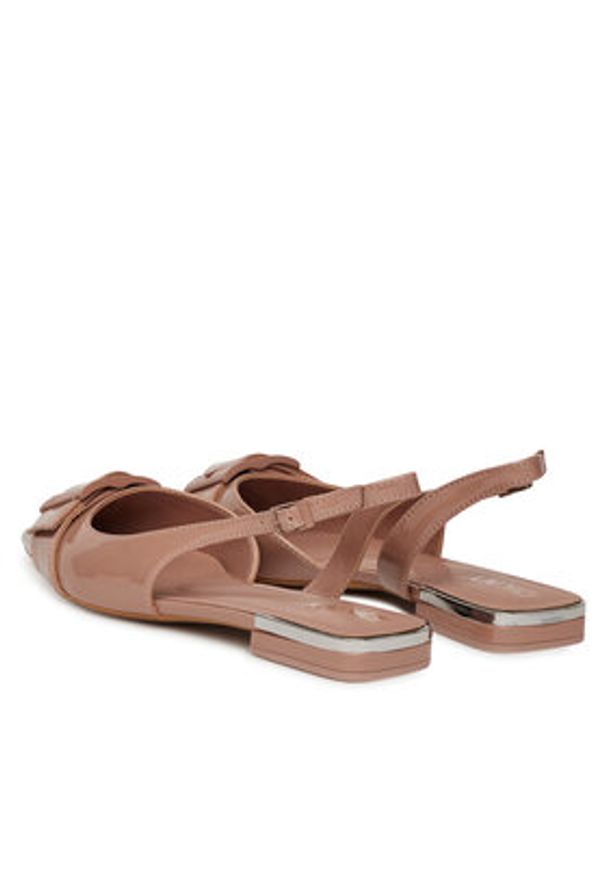 DKNY Baleriny Clemma K1563744 Różowy. Kolor: różowy. Materiał: skóra