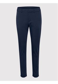 Kaffe Spodnie materiałowe Lea 10505191 Granatowy Slim Fit. Kolor: niebieski. Materiał: wiskoza