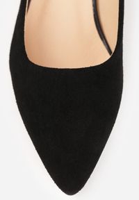 Renee - Czarne Czółenka VICES ze Skóry Naturalnej na Słupku Avanah. Kolor: czarny. Materiał: skóra. Obcas: na słupku. Styl: elegancki #3