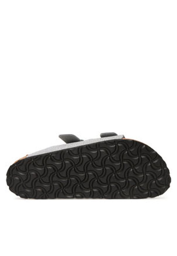 Birkenstock Klapki Arizona 1030127 Srebrny. Kolor: srebrny. Materiał: skóra