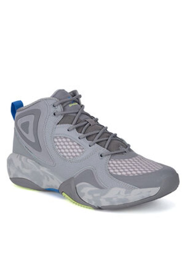 Shaq - SHAQ Buty do koszykówki RADIATE AQ95016M-S Szary. Kolor: szary. Materiał: skóra. Sport: koszykówka