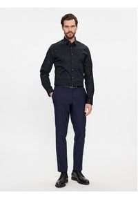 Calvin Klein Koszula K10K112088 Czarny Slim Fit. Kolor: czarny. Materiał: bawełna