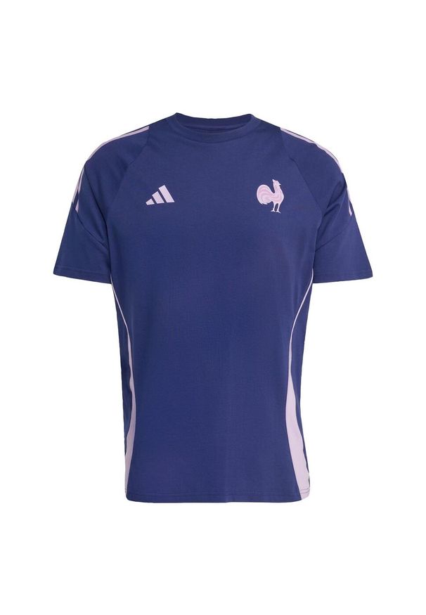 Adidas - Koszulka France Cotton. Kolor: niebieski. Sport: piłka nożna