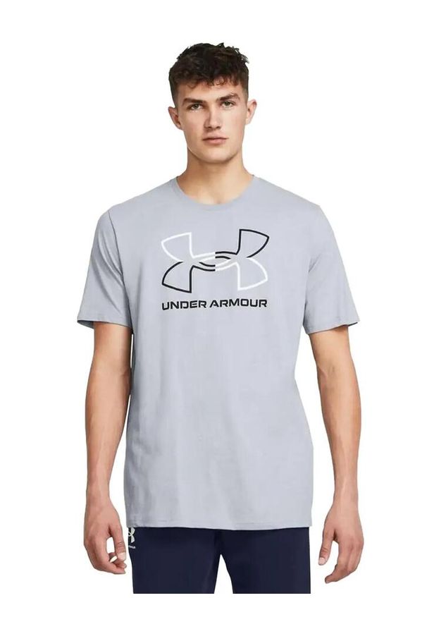 Koszulka fitness męska Under Armour Meridian z krótkim rękawem. Kolor: szary, wielokolorowy, czarny. Długość rękawa: krótki rękaw. Długość: krótkie. Sport: bieganie, fitness