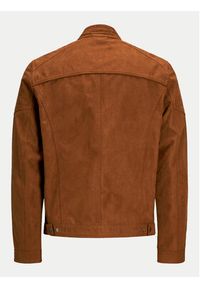 Jack & Jones - Jack&Jones Kurtka z imitacji skóry Rocky 12147218 Brązowy Regular Fit. Kolor: brązowy. Materiał: skóra #8