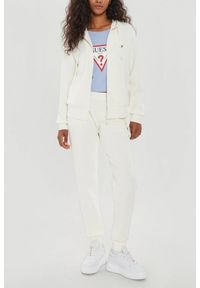 Guess - GUESS Damska bluza w kolorze ecru Olympe, Rozmiar S. Kolor: beżowy