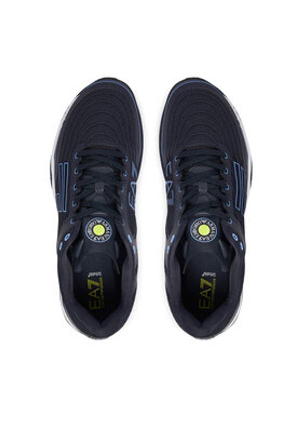EA7 Emporio Armani Sneakersy X8X242 XK438 MB516 Granatowy. Kolor: niebieski. Materiał: materiał