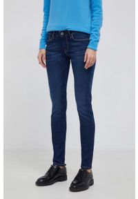 Pepe Jeans Jeansy Soho damskie medium waist. Kolor: niebieski #1