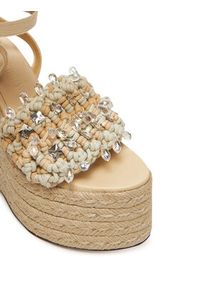 Naked Wolfe Espadryle Peony Beżowy. Kolor: beżowy. Materiał: materiał #4