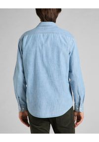 Lee - LEE WORKER SHIRT MĘSKA KOSZULA JEANSOWA VINTAGE INDIGO L68HNSSR 112140621. Materiał: jeans. Styl: vintage #3