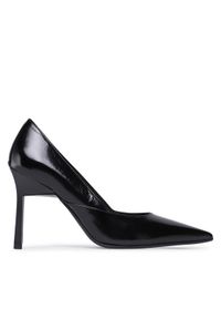 Calvin Klein Szpilki Geo Stiletto Pump HW0HW01638 Czarny. Kolor: czarny. Materiał: skóra. Obcas: na szpilce