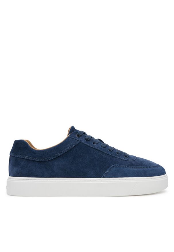 Calvin Klein Sneakersy Clean Cup Low Laceup Oxf Su HM0HM01880 Granatowy. Kolor: niebieski. Materiał: skóra
