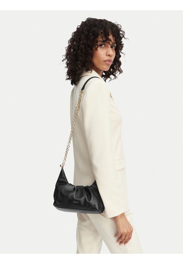 Furla Torebka Delia Mini WE00837 BX2269 CN O6000 Czarny. Kolor: czarny. Materiał: skórzane