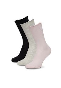 Roxy Skarpety AS_ROXY_01W_SS25 (3-PACK) Różowy. Kolor: różowy. Materiał: bawełna, materiał