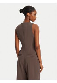 BARDOT - Bardot Kamizelka Azilla Button 60003TB Brązowy Regular Fit. Kolor: brązowy. Materiał: syntetyk #3