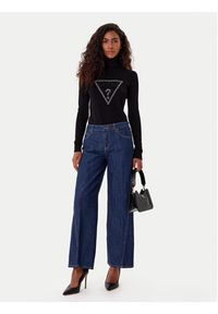 Guess Golf W5BR39 Z2NQ2 Czarny Regular Fit. Typ kołnierza: golf. Kolor: czarny. Materiał: wiskoza #5