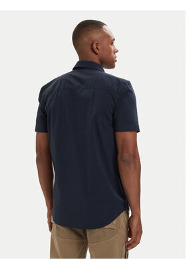 Aeronautica Militare Koszula 261CA1326UCT03288 Granatowy Regular Fit. Kolor: niebieski. Materiał: bawełna