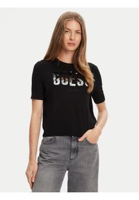 Guess Sweter W5YR25 Z2NQ2 Czarny. Kolor: czarny