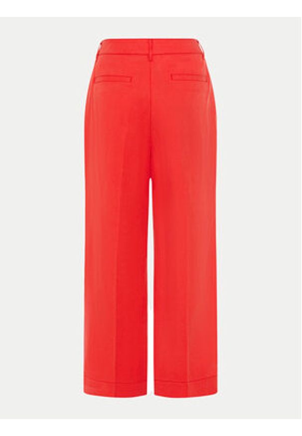 Olsen Spodnie materiałowe 14002165 Czerwony Straight Fit. Kolor: czerwony. Materiał: lyocell, len