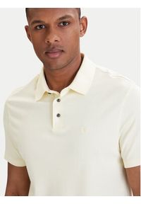 Calvin Klein Polo LV04LB276G Écru Regular Fit. Typ kołnierza: polo. Kolor: kremowy. Materiał: bawełna #4