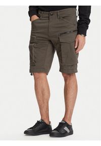 G-Star RAW - G-Star Raw Szorty materiałowe Rovic Zip D26214-5126 Zielony Relaxed Fit. Kolor: zielony. Materiał: bawełna #1
