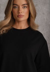 Renee - Czarna Pudełkowa Sukienka z Bawełny Chalisia. Kolor: czarny. Materiał: bawełna. Typ sukienki: proste. Styl: street #7