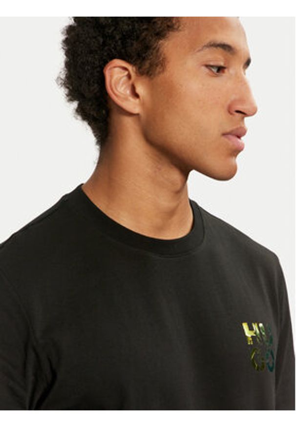 Hugo T-Shirt Diridumti 50522134 Czarny Regular Fit. Kolor: czarny. Materiał: bawełna