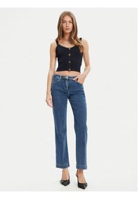 Guess Top W5YR10 Z0130 Granatowy Regular Fit. Kolor: niebieski. Materiał: syntetyk #3