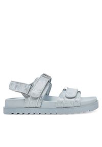 Guess Sandały FLJFDS LEL03 Niebieski. Kolor: niebieski. Materiał: skóra
