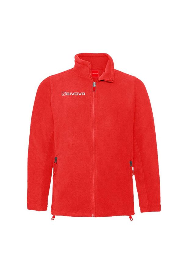 Bluza polarowa Givova Alaska Czerwona 3XL - Niezrównany Komfort i Styl. Kolor: czerwony. Materiał: polar. Sport: fitness