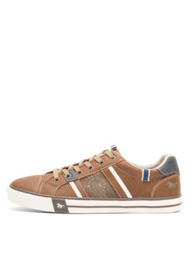Mustang Sneakersy 4072-317 Brązowy. Kolor: brązowy. Materiał: skóra