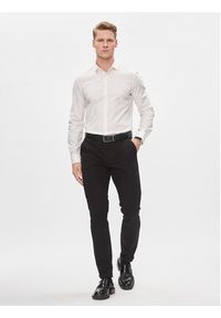 Calvin Klein Koszula K10K112301 Biały Slim Fit. Kolor: biały. Materiał: bawełna #6