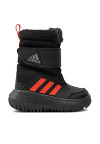 Adidas - adidas Śniegowce Winterplay I IF1715 Czarny. Kolor: czarny. Materiał: skóra