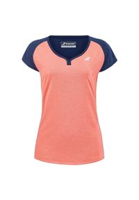 Koszulka tenisowa damska z krótkim rękawem Babolat Play Cap Sleeve Top. Kolor: niebieski, różowy, wielokolorowy. Długość rękawa: krótki rękaw. Długość: krótkie. Sport: tenis #1