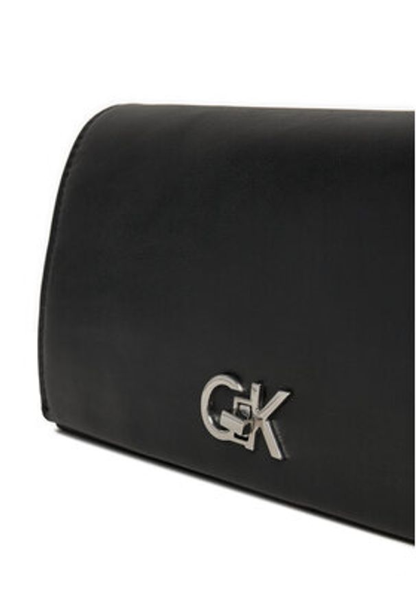 Calvin Klein Torebka Ck Mini Conv Chain Bag K60K612806 Czarny. Kolor: czarny. Materiał: skórzane