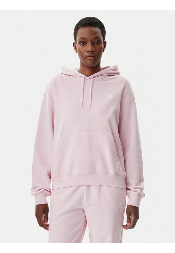 New Balance Bluza WT41507 Różowy Relaxed Fit. Kolor: różowy. Materiał: syntetyk