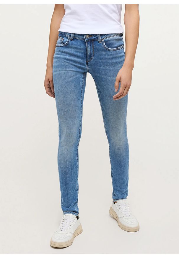 Damskie Spodnie Jeansowe Mustang Style Quincy Skinny Denim Blue 1013600 5000 402