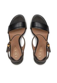Lauren Ralph Lauren - LAUREN RALPH LAUREN Sandały 802940588001 Czarny. Kolor: czarny. Materiał: skóra #6