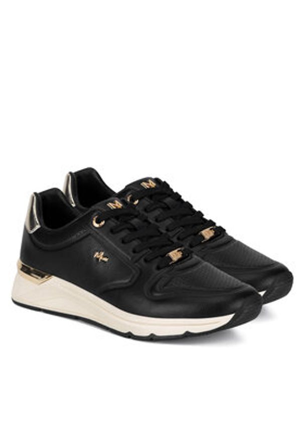 MEXX Sneakersy MI001008143W Czarny. Kolor: czarny. Materiał: skóra