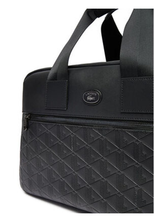 Lacoste Torba NU4658MR Czarny. Kolor: czarny. Materiał: skóra