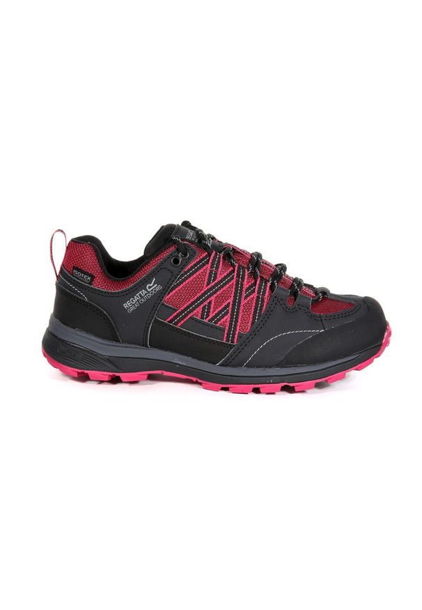 Buty trekkingowe damskie Samaris Low II Regatta. Kolor: czarny, szary, czerwony, wielokolorowy. Materiał: poliester, guma