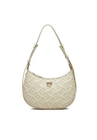 Pinko - PINKO Torebka Half Moon Mini Fl AI 24-25 PLTT 102790 A1YB Écru. Kolor: kremowy. Materiał: skórzane #5