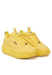 Fila Sneakersy Superbubble FFW0536 20026 Żółty. Kolor: żółty. Materiał: skóra