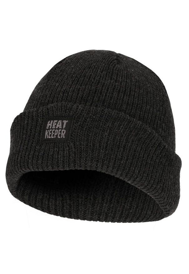 HEAT KEEPER - Dziecięca czapka termoaktywna Heat Keeper antracyt. Kolor: szary. Sezon: zima. Styl: sportowy