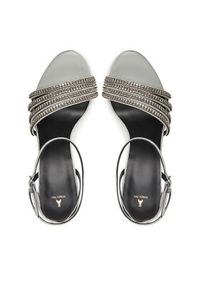 Patrizia Pepe Sandały 8X0076/L083 Srebrny. Kolor: srebrny. Materiał: skóra #2