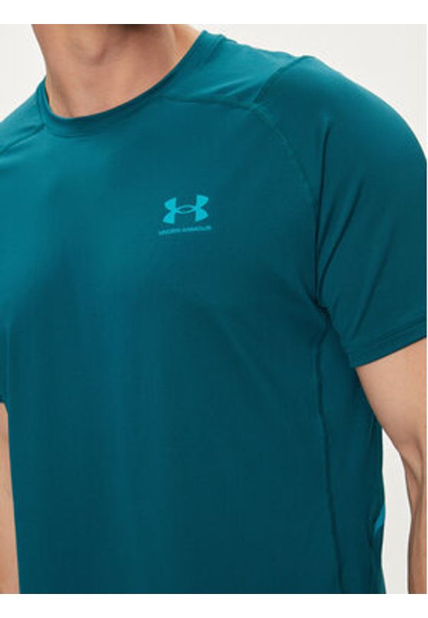 Under Armour Koszulka techniczna Ua Hg Armour Ftd Graphic Ss 1383320-449 Zielony Fitted Fit. Kolor: zielony. Materiał: syntetyk